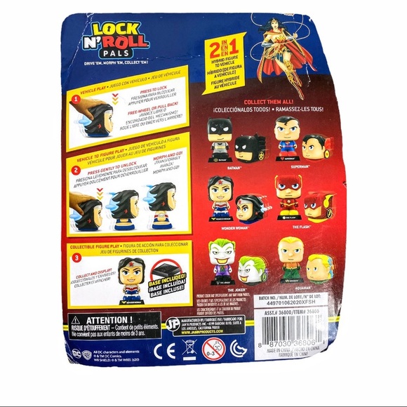 NIB DC Lock Roll Morph Wonder Woman 2 In 1 Hybrid Figure To Vehicle - Picture 5 of 8